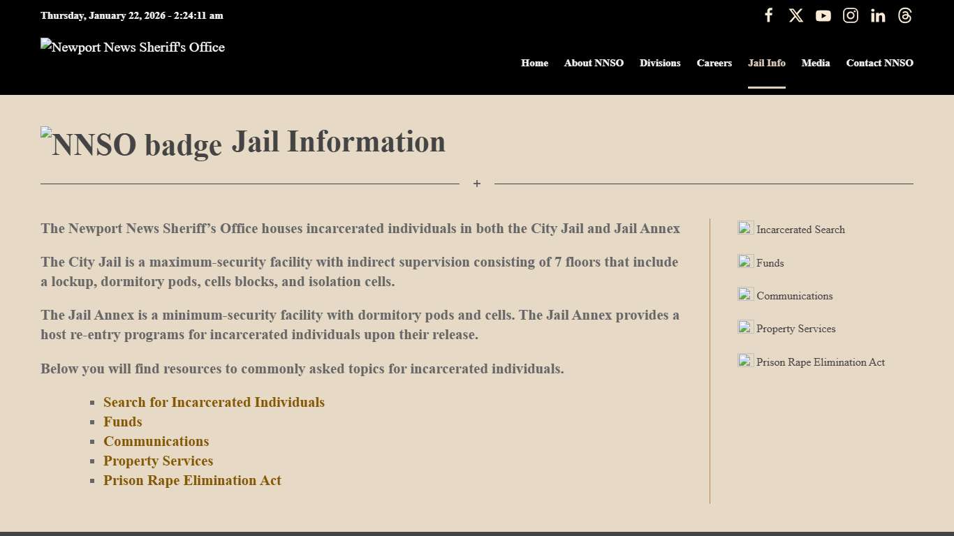 Jail Information